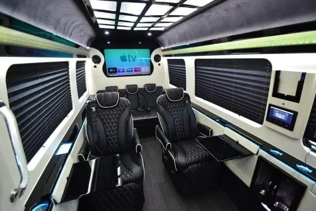 Passenger van interior